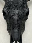 Cow & Horns Carved Big Lotus - Skull,A/040