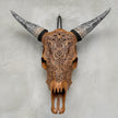 Fully carved cow skulls with Small Lotus Carving Skull,A/078