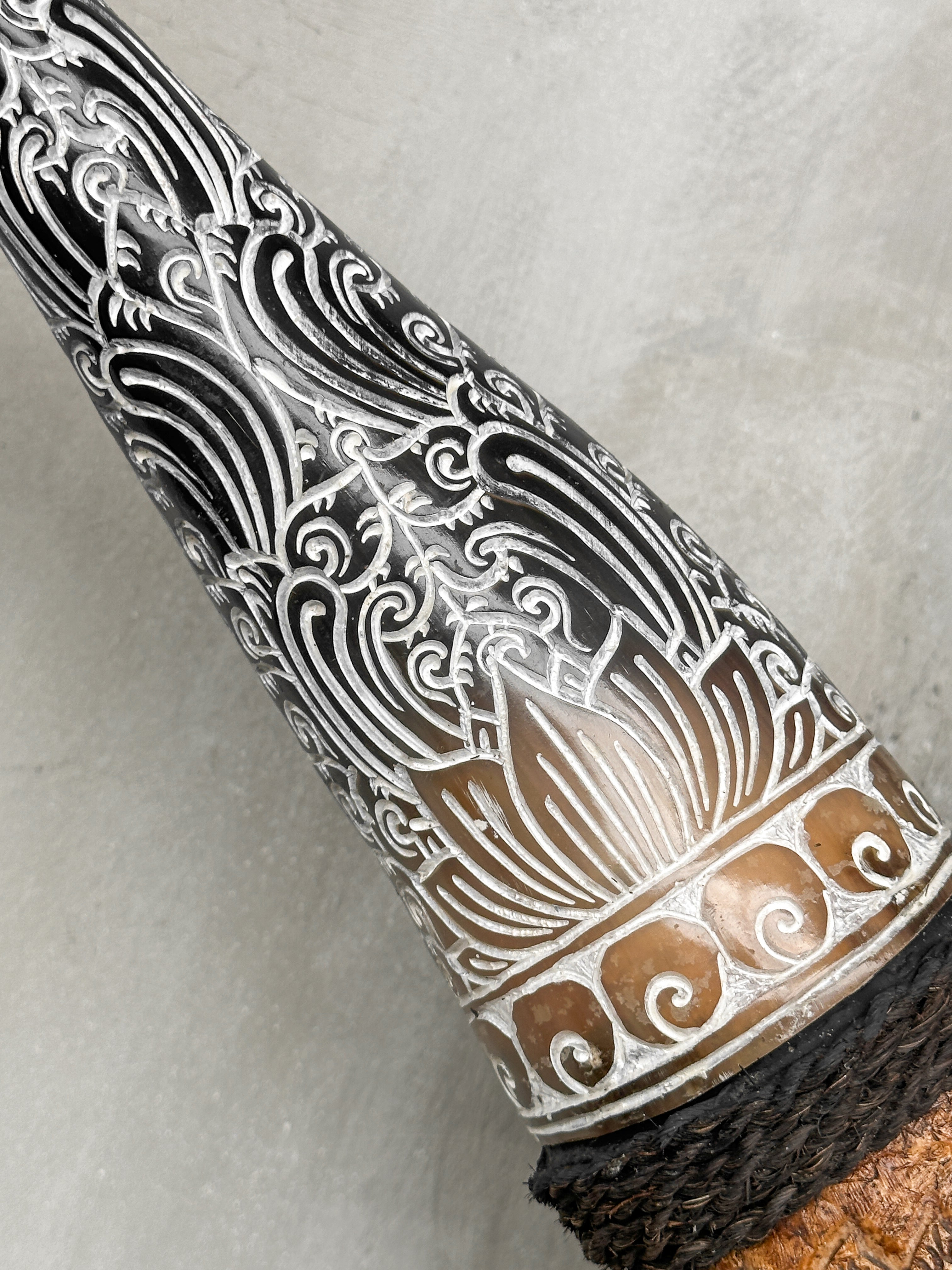 Fully carved cow skulls with Small Lotus Carving Skull,A/078