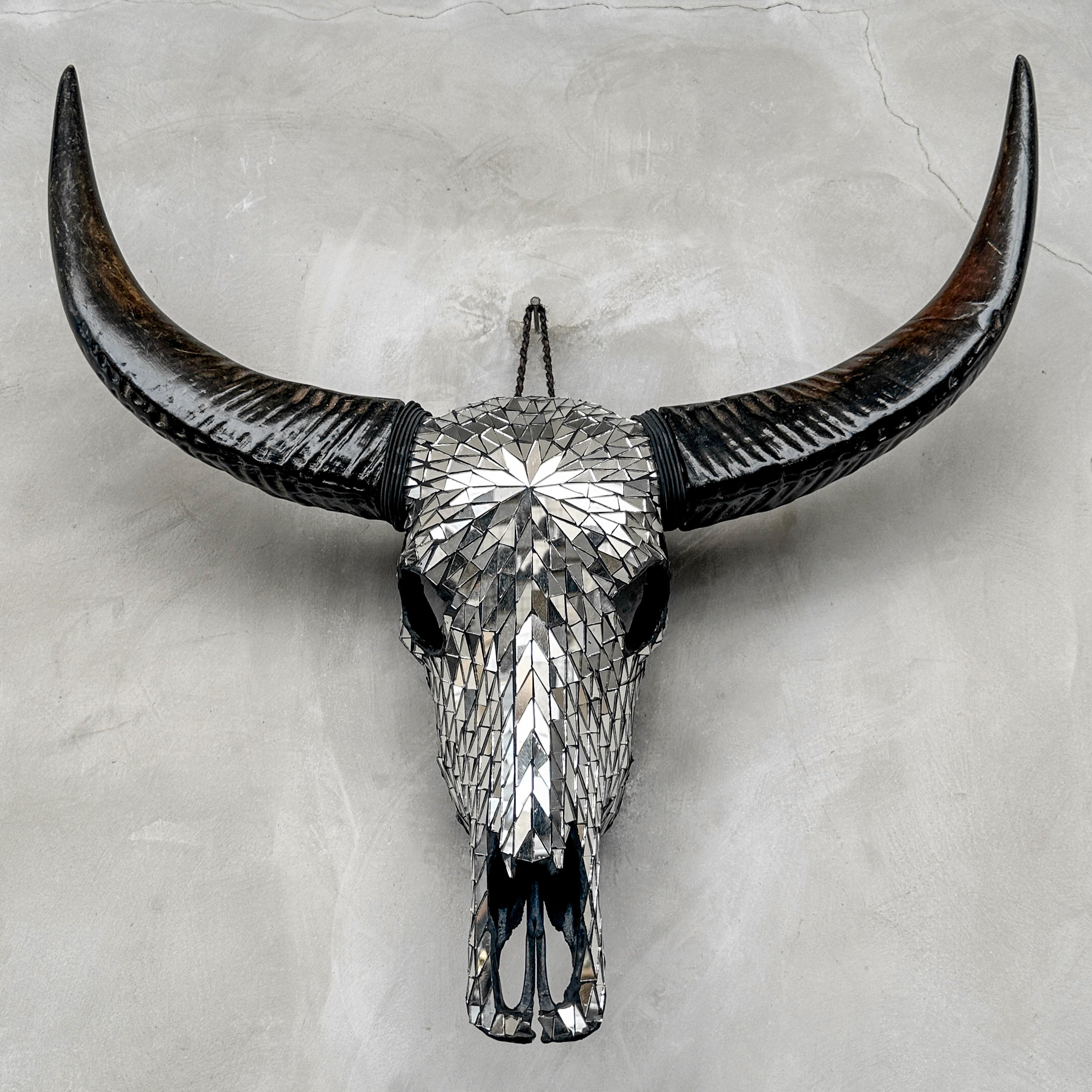 Silver Mozaic Buffalo skull | Skull,A/130