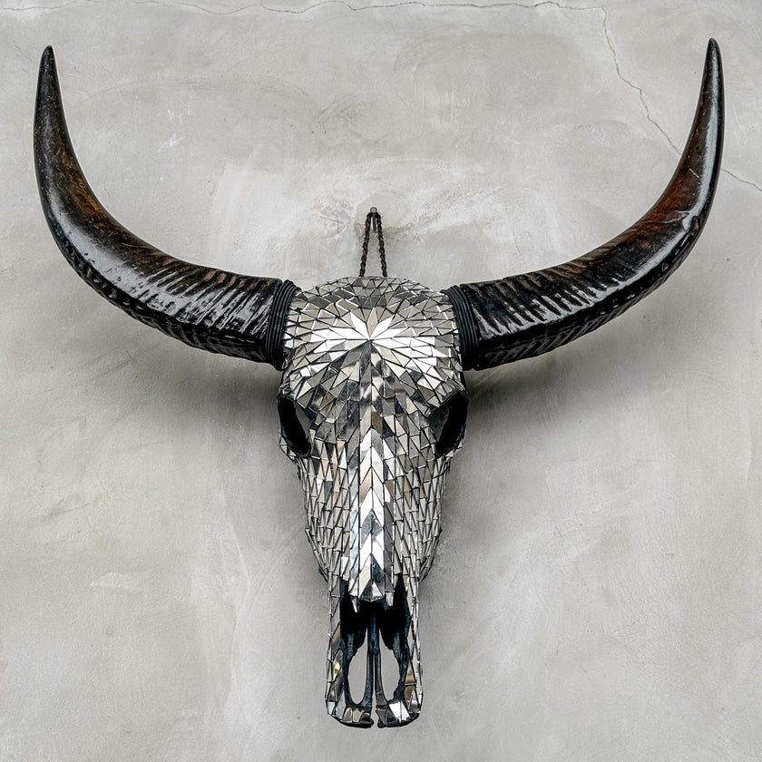 Silver Mozaic Buffalo skull | Skull,A/130