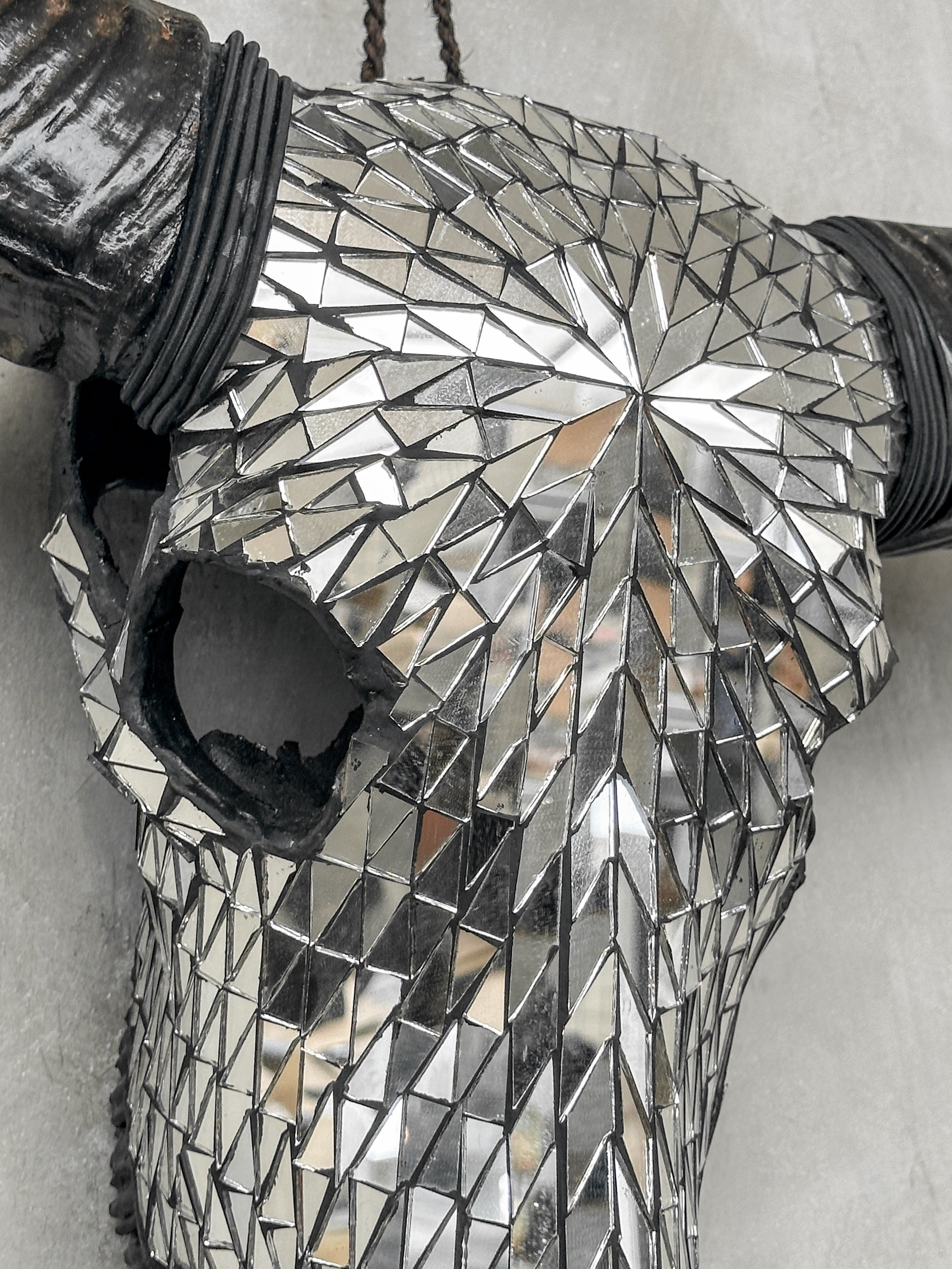 Silver Mozaic Buffalo skull | Skull,A/130