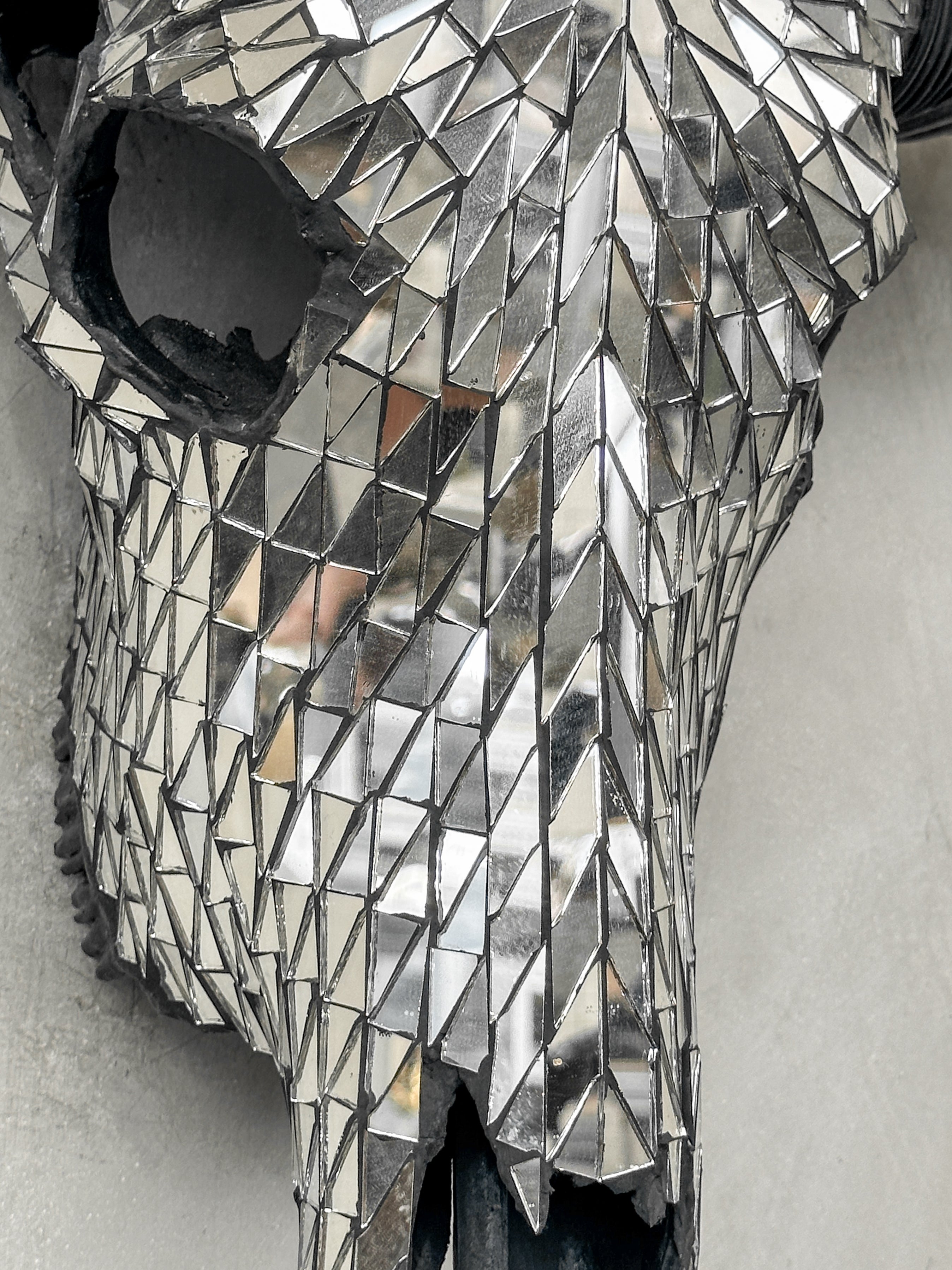 Silver Mozaic Buffalo skull | Skull,A/130