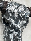 Black White Mozaic Buffalo skull | Skull,A/129