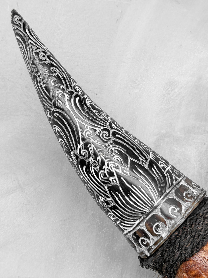 Fully carved cow skulls with Rose Carving Skull,A/086