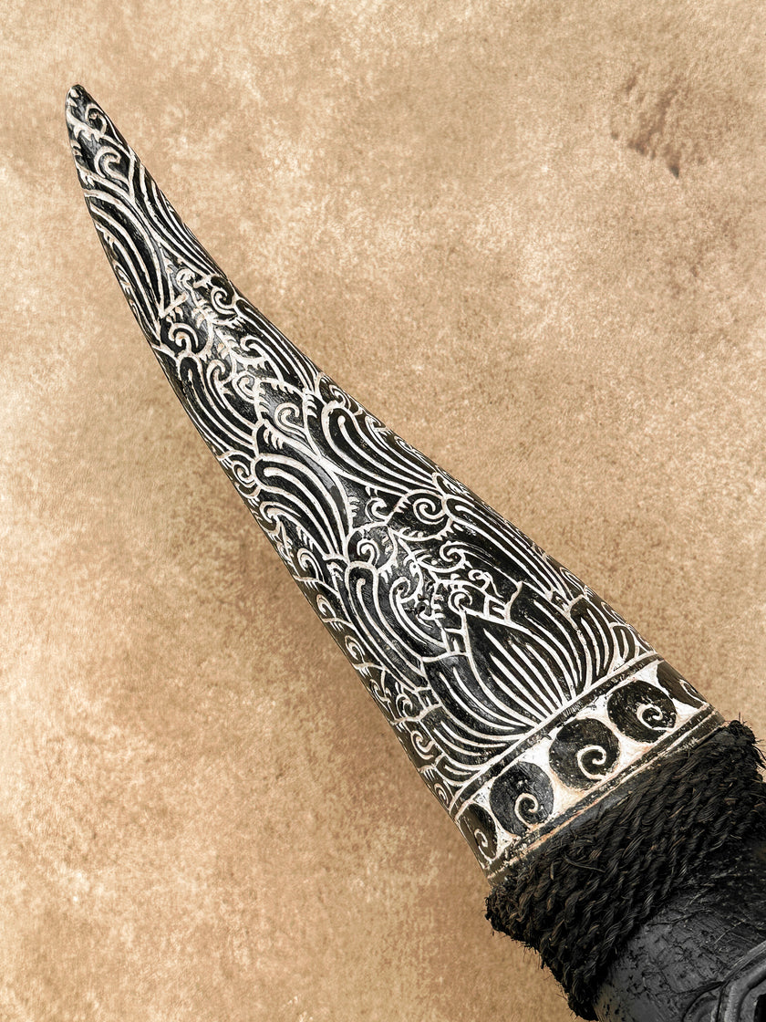 Fully carved cow skulls with Flower Of life Carving Skull,A/082