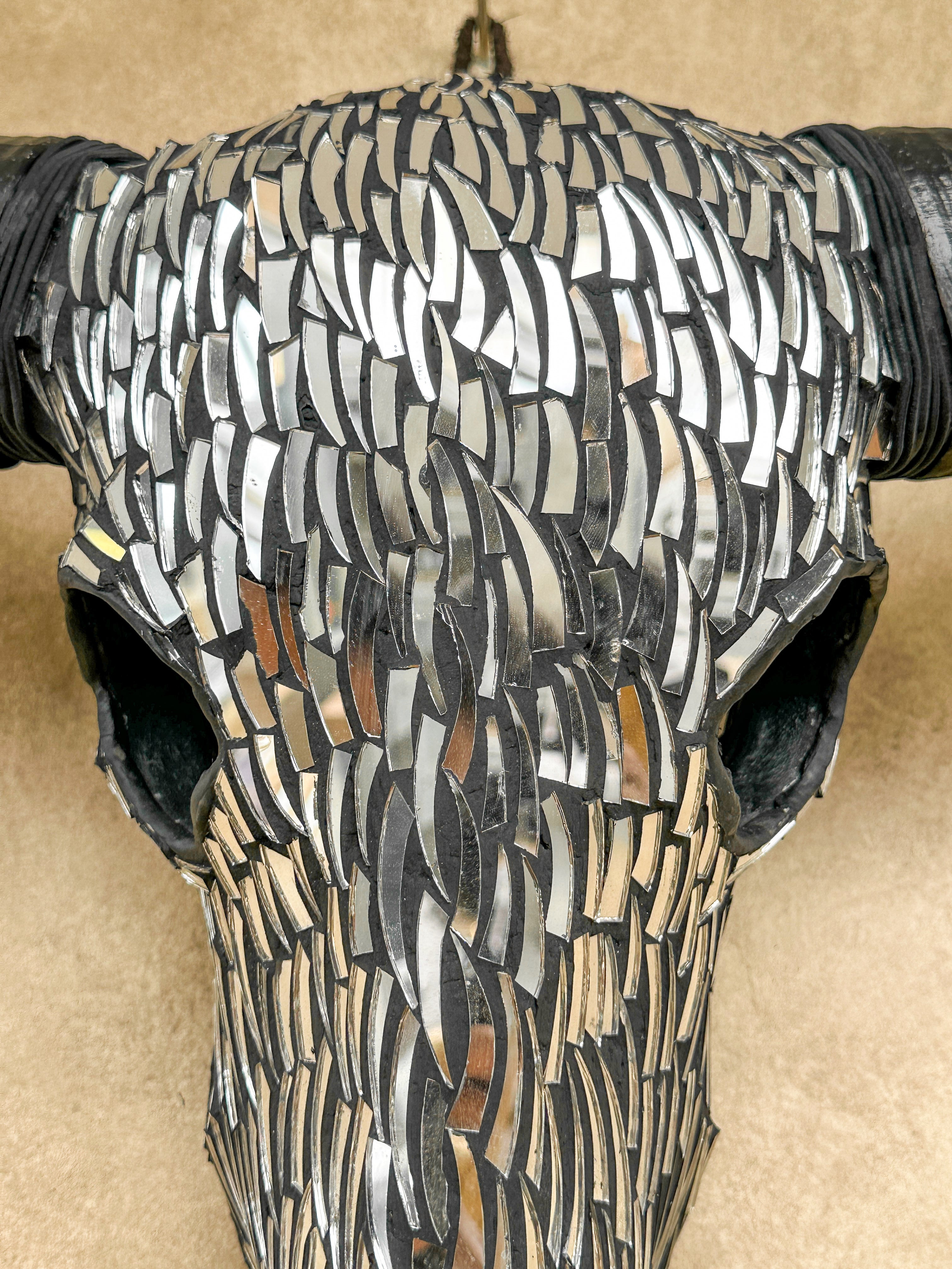 Silver Mozaic Buffalo skull | Skull,A/132