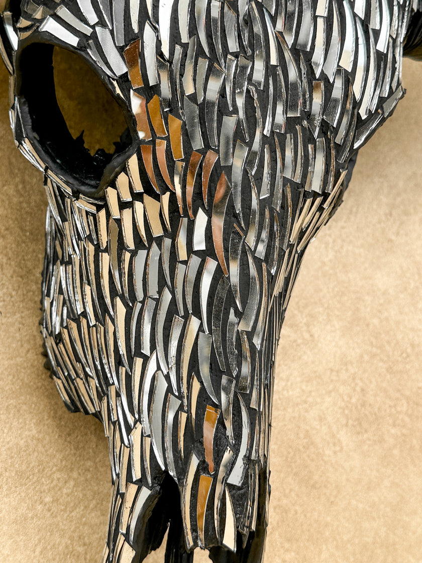 Silver Mozaic Buffalo skull | Skull,A/132