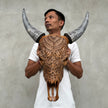 Cow & Horns Carved Badong - Skull,A/039
