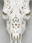 Fully carved cow skulls with Flower Of life Carving Skull,A/080
