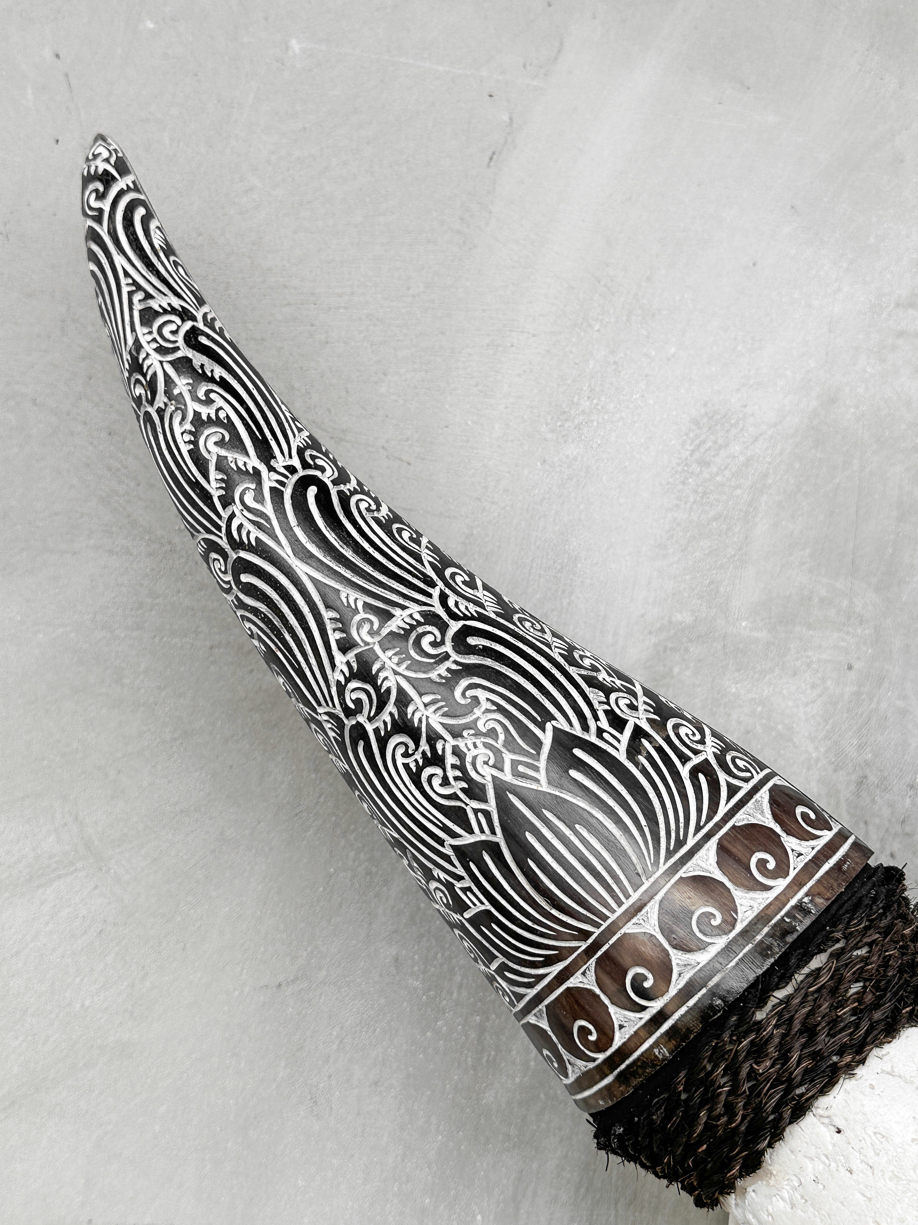 Fully carved cow skulls with Flower Of life Carving Skull,A/080