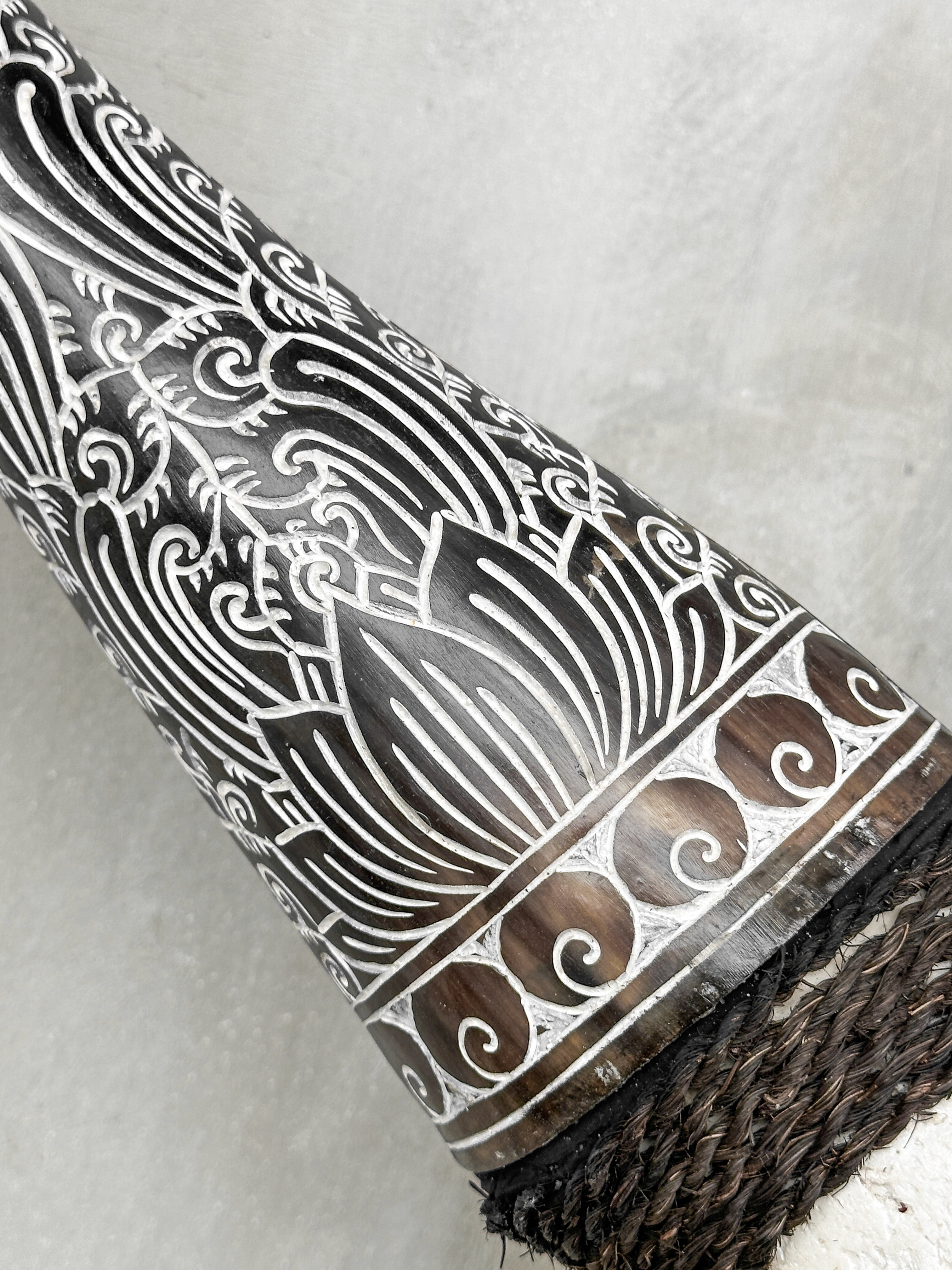 Fully carved cow skulls with Flower Of life Carving Skull,A/080