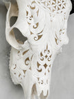 Fully carved cow skulls with Flower Of life Carving Skull,A/080