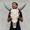 Cow & Horns Carved Infinity - Skull,A/038