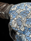 Pastel Blue Mozaic Buffalo skull | Skull,A/128