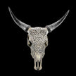 Fully carved cow skulls with Tradball Carving Skull,A/077