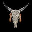 Fully carved cow skulls with Tradball Carving Skull,A/077