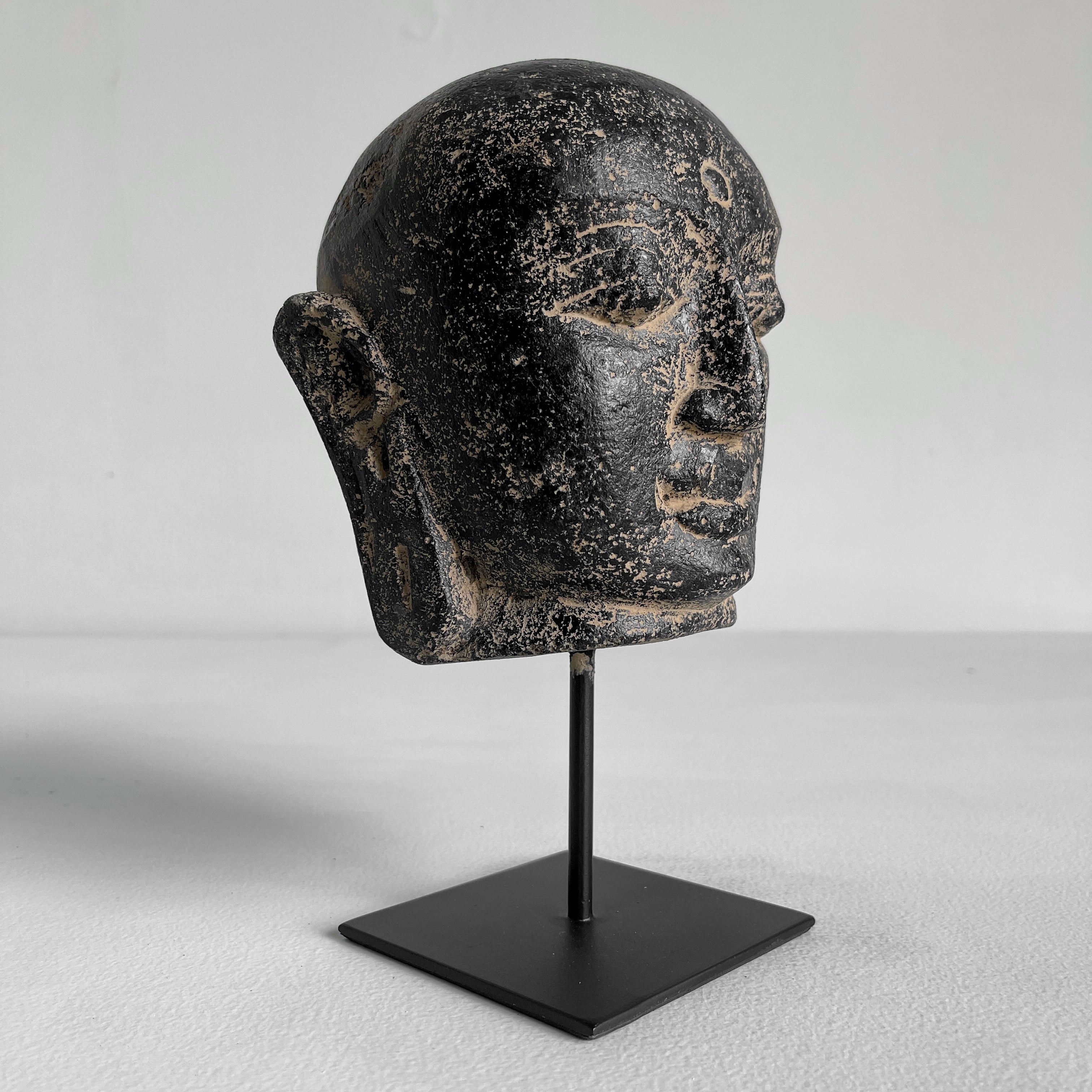Javanese Budha Head on a Custom Stand - 6T/072