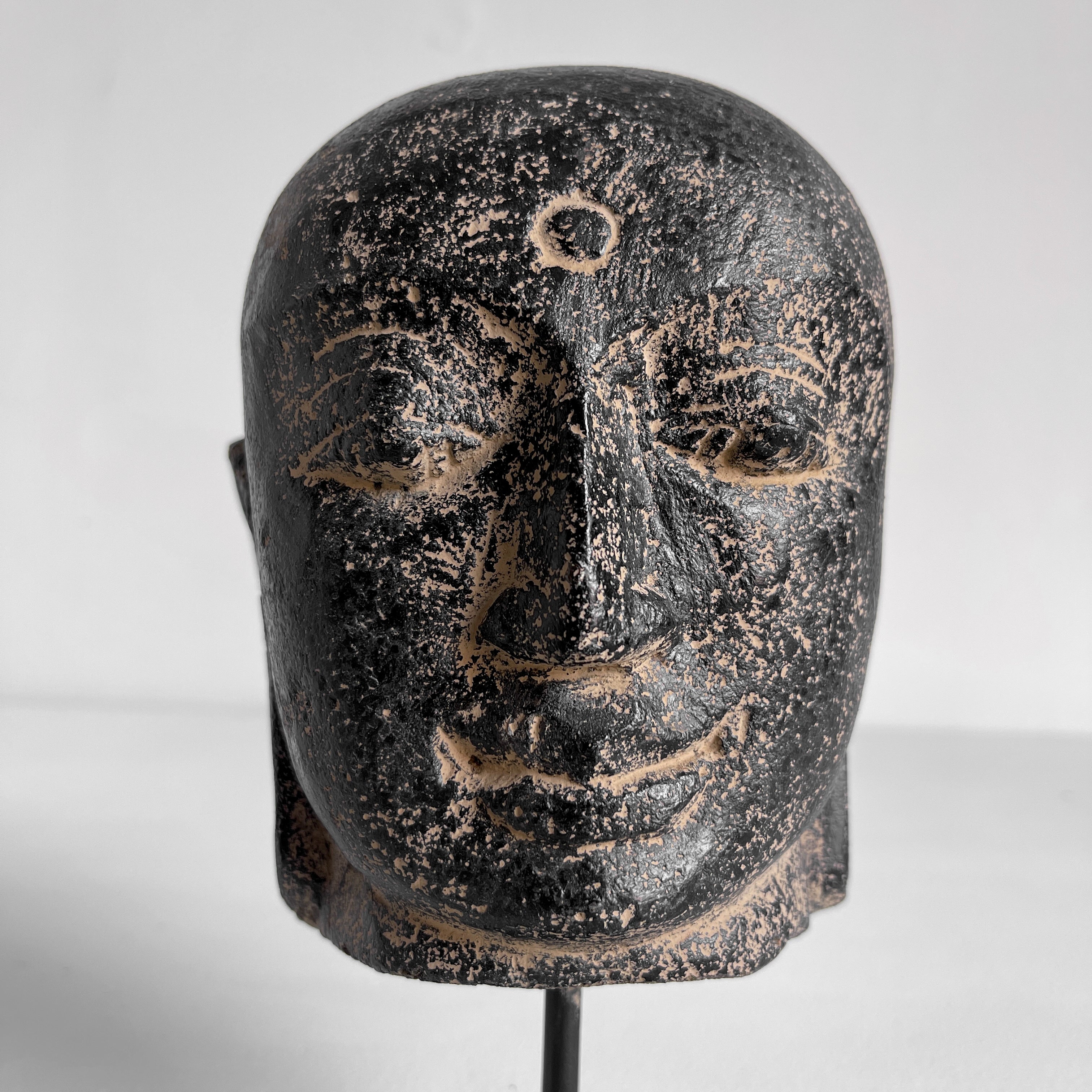 Javanese Budha Head on a Custom Stand - 6T/072