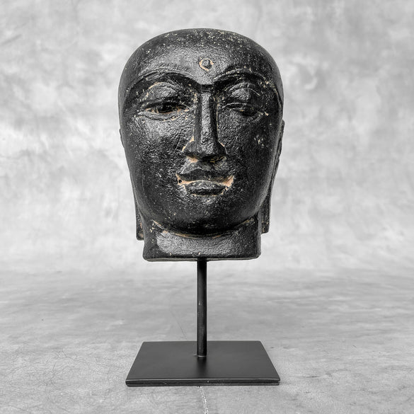 Lava Stone Buddha Head