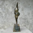 Voluptuous Lady Fat Patinated Bronze