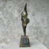 Voluptuous Lady Fat Patinated Bronze