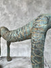 Cheetah Statue Patinated Bronze