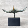 Batik Bird Dark Patinated with Polished accents