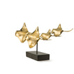 Manta Ray Family 4 Polished Bronze