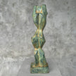 Lady Cubist Patinated Bronze Textured