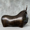 Heavy Bronze Bull Small Tiger Patina