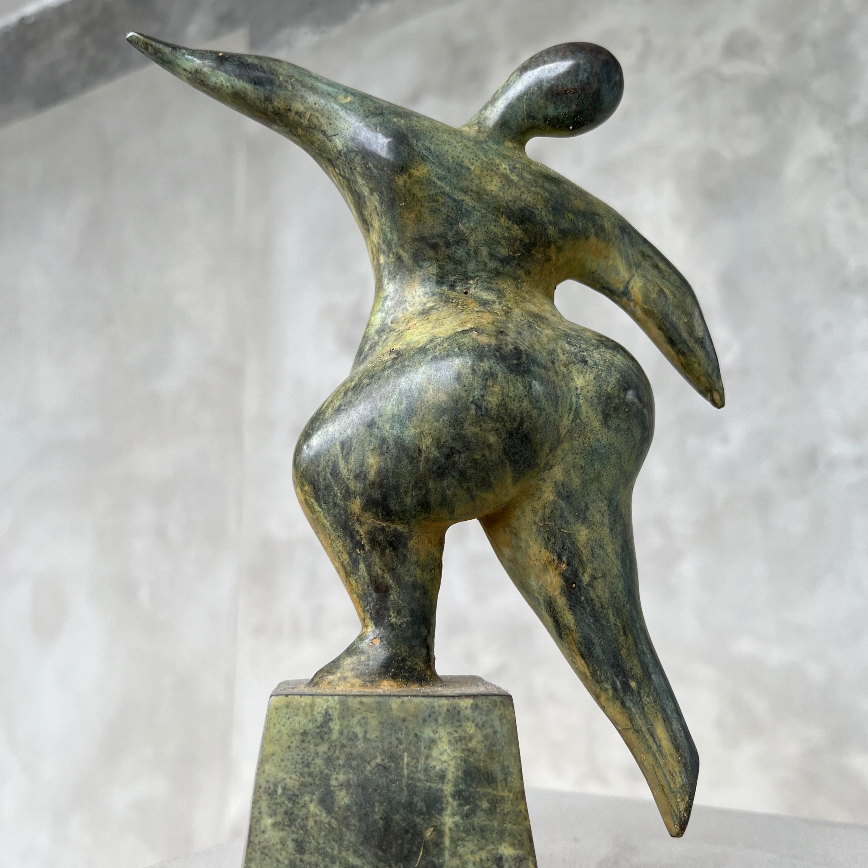 Voluptuous Lady Bronze Nude Patinated