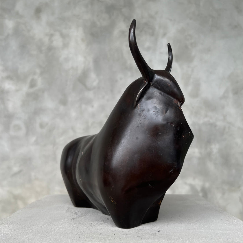 Abstract Bull Dark Bronze