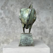 Bull Cubist Patinated (Green)