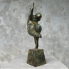 Voluptuous Lady Dancer Patinated Bronze