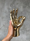 Hand O.K. Polished Brass