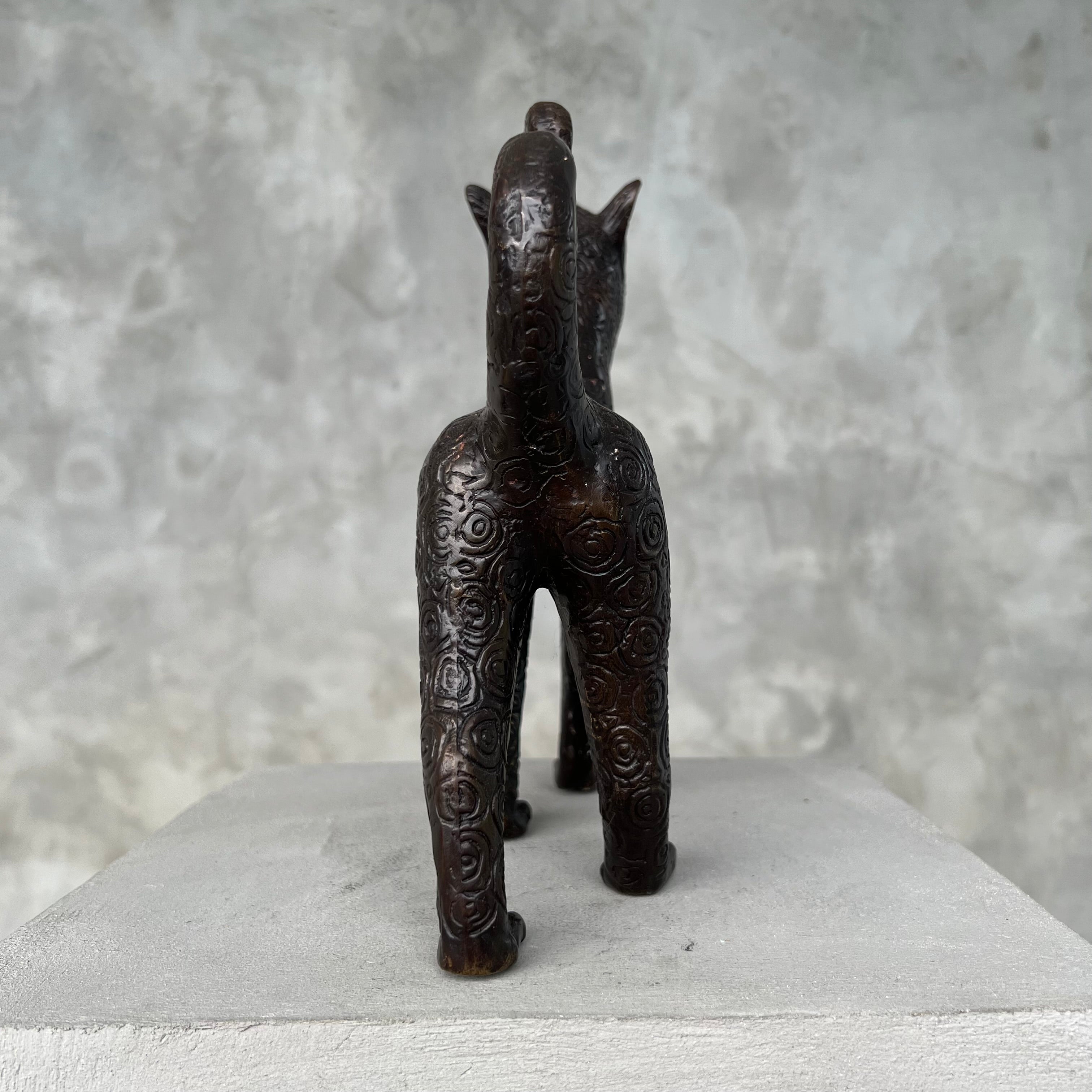 Leopard Benin Flamboyant Statue