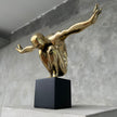 Olympic Swimmer Polished  Bronze - S