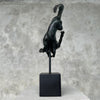 Rabbit Patinated Bronze on Stand