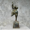 Voluptuous Lady Dancer Patinated Bronze