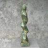 Lady Cubist Patinated Bronze Textured