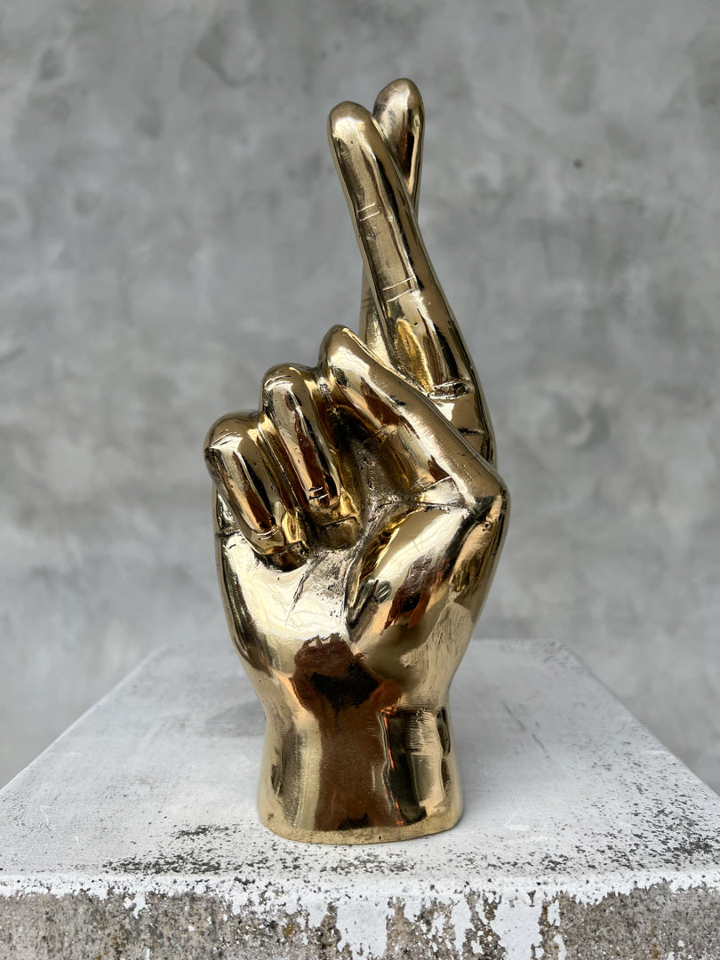 Hand Promise Polished Brass