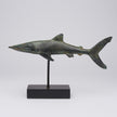 Great White Shart Patinated on Stand