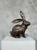 Bunny Sculpture Brown Bronze