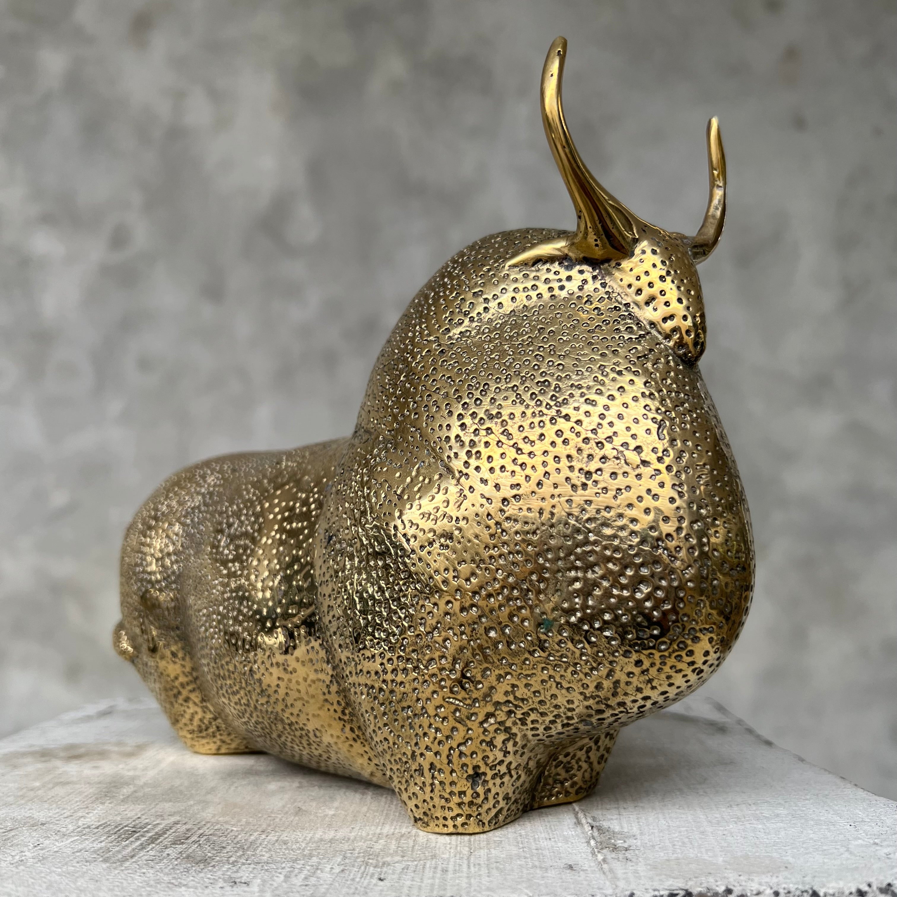 American Bison Polished Bronze