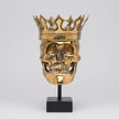 Human Skull Bronze Royal King George Large