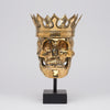 Human Skull Bronze Royal King George Large