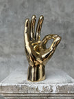 Hand O.K. Polished Brass