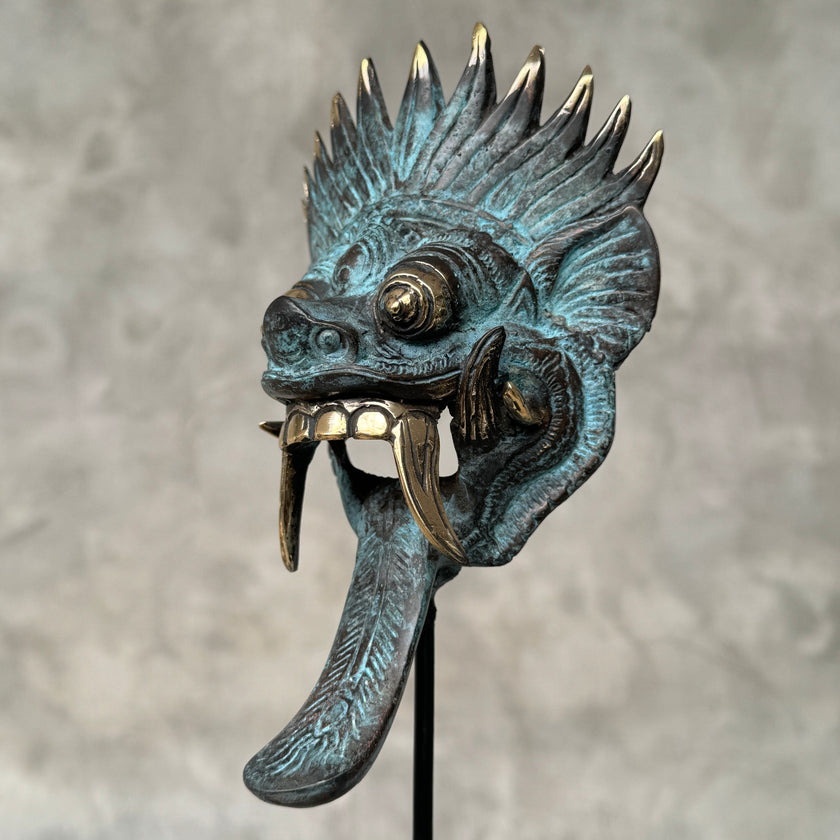 Barong on stand Dark Patinated Bronze