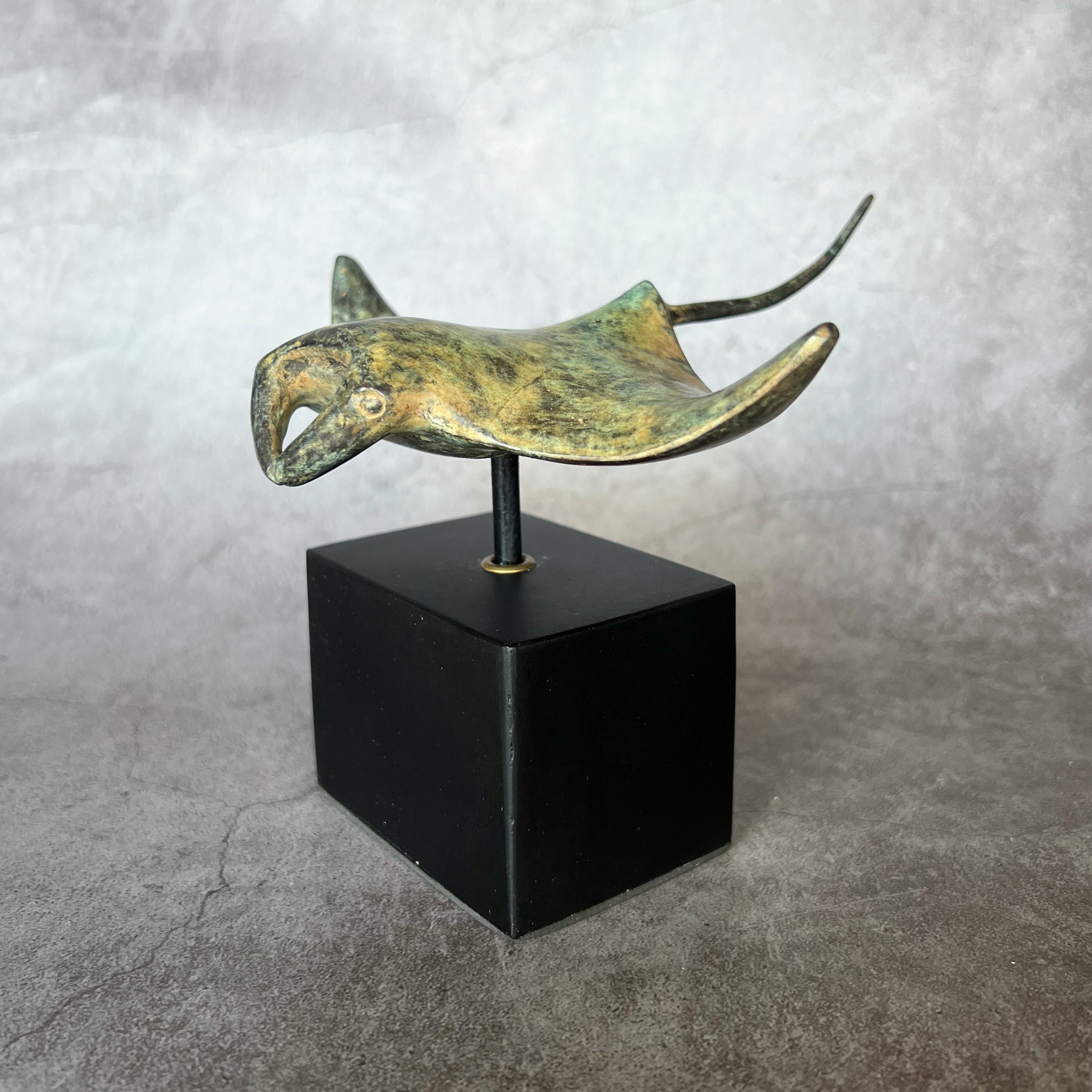 Manta Ray Patinated Bronze - S